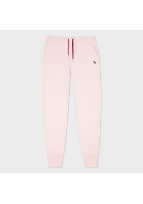 PS Paul Smith Women's Pink Zebra Logo Cotton Sweatpants