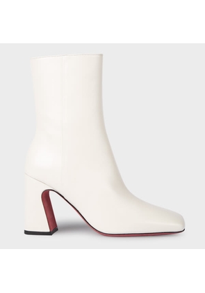 Paul Smith Women's Leather Off-White 'Agnes' Ankle Boots