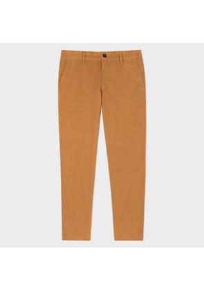 PS Paul Smith Tapered-Fit Tan Stretch-Cotton 'Happy' Chinos Brown