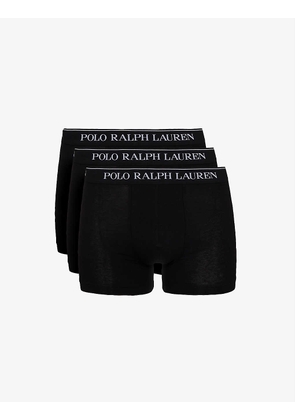 Polo Ralph Lauren Three pack logo–waistband trunks, Mens, Size: Small, Blue/navy