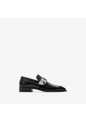 Burberry Leather Shield Loafers