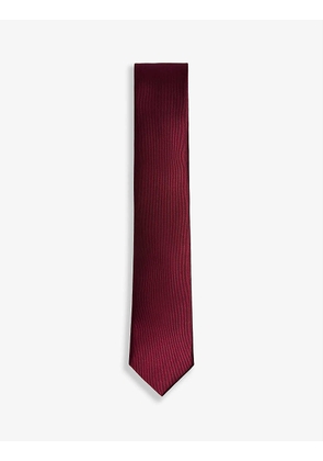 Stripe micro pattern silk tie