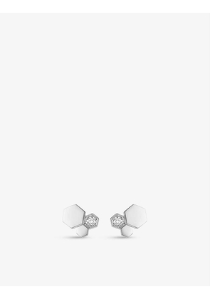 Bee My Love 18ct white-gold and diamond earrings