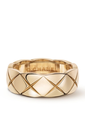 Chanel Small Beige Gold Coco Crush Ring