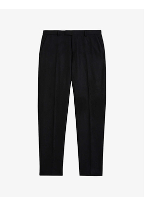 Badsey slim-leg mid-rise wool-blend trousers
