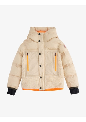 Verlonnaz shell and faux-fur jacket 6-14 years