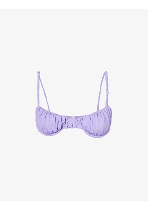 Cassis ruched underwired bikini top