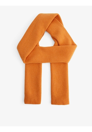Ribbed-edge recycled merino-wool scarf