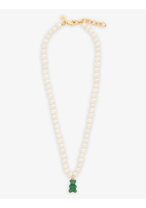 Gummy Bear freshwater pearls gold-plated brass neckline