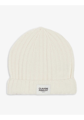 Abonnet logo-patch ribbed wool beanie