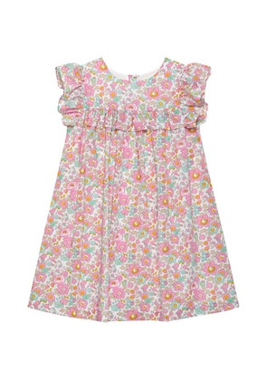 Trotters Coral Betsy Print Ruffle Dress (6-10 Years)