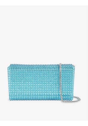 Mini Paloma crystal-embellished satin cross-body bag