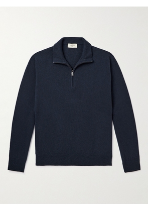 PIACENZA 1733 - Lupetto Cashmere Half-Zip Sweater - Men - Blue - IT 46