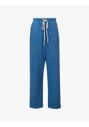 Relaxed-fit high-rise cotton-jersey jogging bottoms