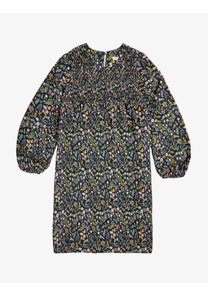 Cassley floral-print woven mini dress 6-15 years