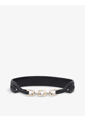 Cornelie chain-detail leather belt