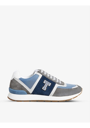 Gregory Retro T leather and mesh low-top trainers