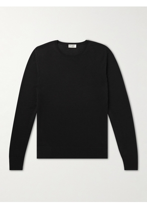 SAINT LAURENT - Slim-Fit Wool, Cashmere and Silk-Blend Sweater - Men - Black - S