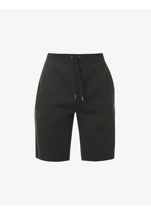 Logo-embroidered stretch-woven shorts
