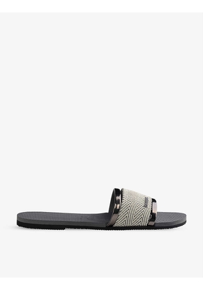 You Trancoso logo-embossed rubber sandals