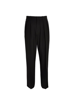 The Row Wool Marcello Straight Trousers