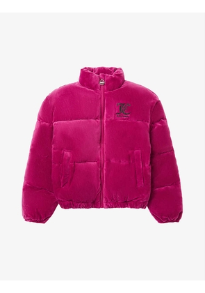 Quilted velour puffer jacket 3-16 years