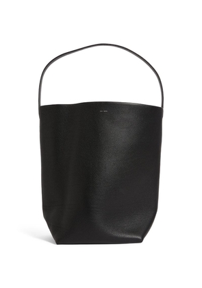 Giorgio Armani Leather-Trim Backpack