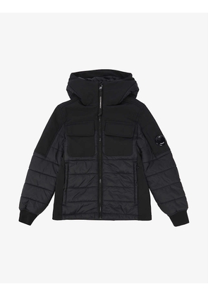 Funnel-neck hooded shell jacket 8-14 years