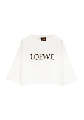 Loewe X Paula'S Ibiza Embroidered Logo T-Shirt