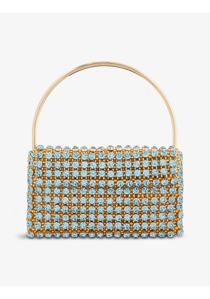 Les Nuances gold-pleated brass top-handle bag