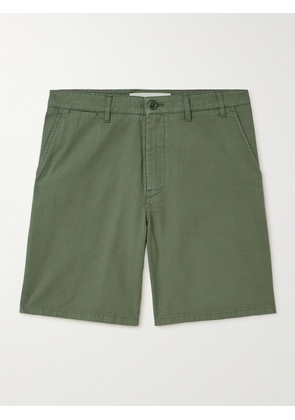 Norse Projects - Aros Straight-Leg Organic Cotton-Twill Shorts - Men - Green - UK/US 28
