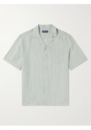 Frescobol Carioca - Angelo Camp-Collar Linen Shirt - Men - Gray - S