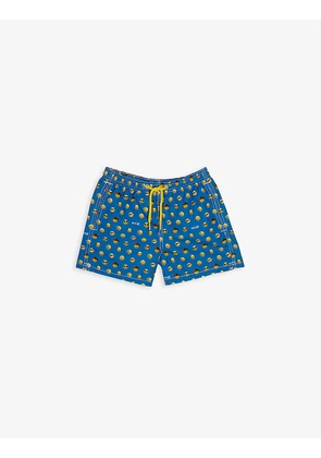 Graphic-print recycled-polyester swim shorts 4-16 years