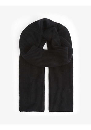 Ribbed cashmere scarf