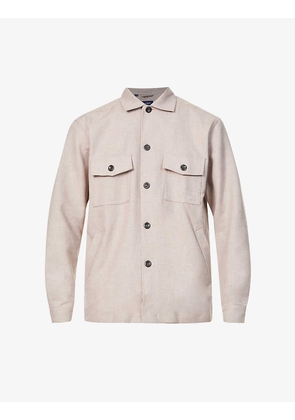 Relaxed-fit cotton-twill overshirt