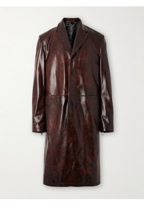 Acne Studios - Leather Coat - Men - Brown - IT 46