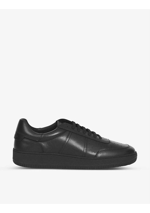 Magic leather low-top trainers