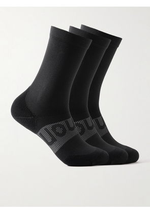 Lululemon - Three-Pack Power Stride PerformaHeel™ Socks - Men - Black - L