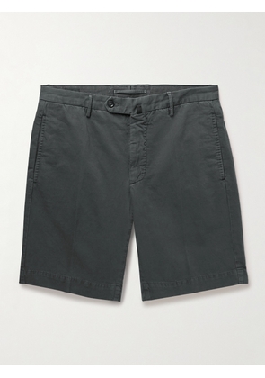 Incotex - Venezia 1951 Straight-Leg Cotton-Blend Twill Bermuda Shorts - Men - Gray - IT 44
