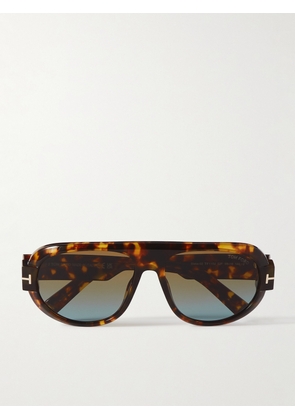 TOM FORD - Blake-02 Aviator-Style Tortoiseshell Acetate Sunglasses - Men - Tortoiseshell