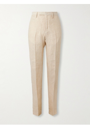 Mr P. - Phillip Tapered Linen Suit Trousers - Men - Neutrals - 28