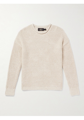 RRL - Ribbed Linen and Cotton-Blend Sweater - Men - White - S