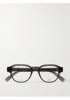 Dunhill - Round-Frame Acetate Optical Lenses - Men - Gray