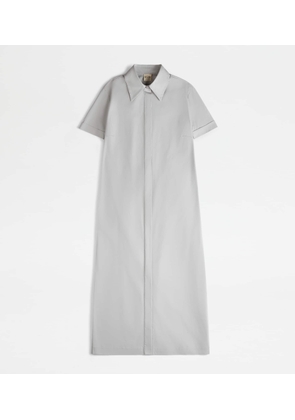 Tod's - Long Dress, GREY, 38 - Clothing