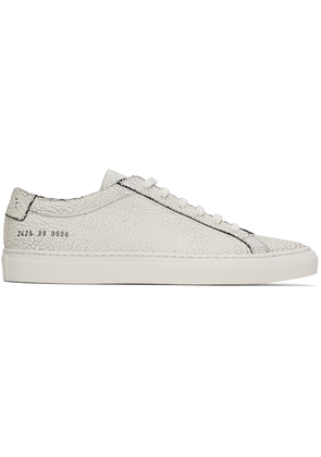 Common Projects Off-White & Black Cracked Achilles Sneakers