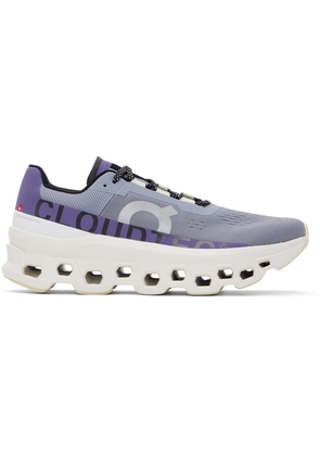 On Gray & Purple Cloudmonster Sneakers