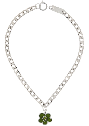 IN GOLD WE TRUST PARIS SSENSE Exclusive Silver Heavy Chain Necklace