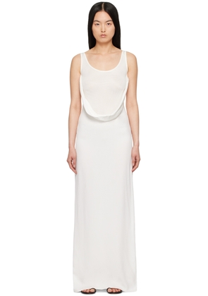 Christopher Esber White Fusion Arced Maxi Dress