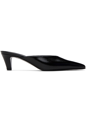 TOTEME Black 'The Patent Leather Mule' Heels