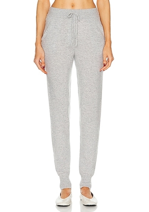 Loulou Studio Maddalena Cashmere Jogger in Grey Melange - Grey. Size S (also in ).